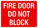 Fire Door sign