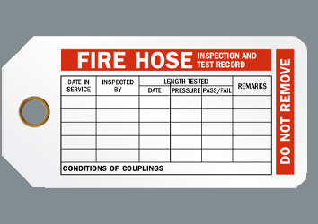 Fire Hose Inspection and Test Record